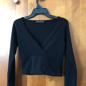 BRANDY MELVILLE NEVER WORN BLACK LONG SLEEVE